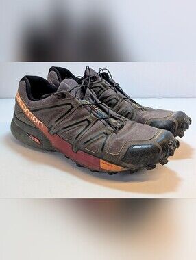 Salomon Speedcross 4 Men's Trail Running Shoes - Brown/Red